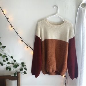 Dreamers color block sweater